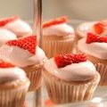 Blushing Strawberry Cupcakes (Sandra Lee)