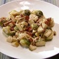 Brussels Sprouts with Bacon and Cheese (Alton Brown)