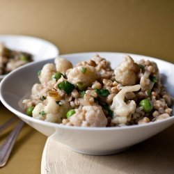 Barley Risotto with Cauliflower and Red Wine