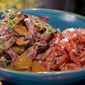 Cuban Skirt Steak with Tomato Escabeche and Mango Steak Sauce (Bobby Flay)