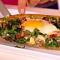 Egg, Ham and Spinach Pizza (Ellie Krieger)