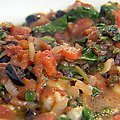 Fish with Tomatoes, Olives and Capers (Ellie Krieger)