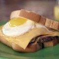 Fried Scrapple and Egg Sandwich