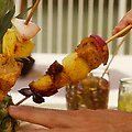 Grilled Pork and Pineapple Skewers with Achiote Sauce (Ingrid Hoffmann)
