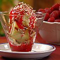 Grilled Pound Cake Sundaes with Raspberry Topping (Patrick and Gina Neely)