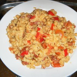 Rice with Garbanzos and Chorizo
