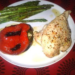 Chicken with Asparagus and Roasted Red Peppers