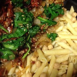 Chickpea and Spinach Penne