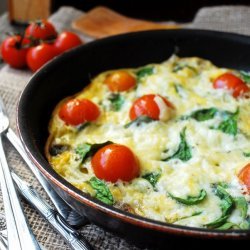 Baked Spinach and Mushroom Frittata
