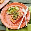 Grilled Salmon with Herb and Meyer Lemon Compound Butter (Anne Burrell)