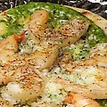 Grilled Shrimp and Cilantro Pesto Pizza (Bobby Flay)