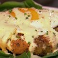 Neelys Egg Benedict on a Pork Croquette (Patrick and Gina Neely)