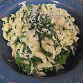Orzo with Mustard Greens