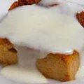 Pumpkin Bread Pudding with Rum Sauce