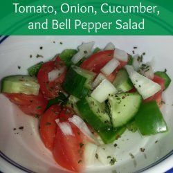 Tomatoe, Cucumber, Pepper Salad