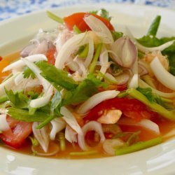 Spicy Seafood Noodle Salad