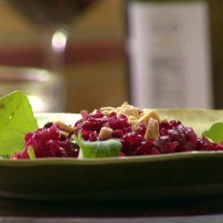 Roasted Beet Salad with Pears and Marcona Almonds (Anne Burrell)