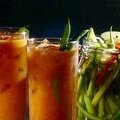 Roasted Mary with Hot Pickled Green Beans (Guy Fieri)