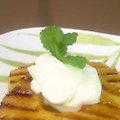 Roasted Pineapple with Whipped Cream (Ingrid Hoffmann)