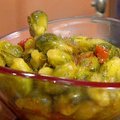 Sweet and Spicy Brussels Sprouts (Rachael Ray)