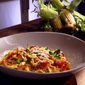 Tagliatelle with Corn and Cherry Tomatoes (Anne Burrell)