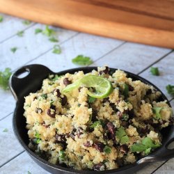 Quinoa with Black Beans and Cilantro