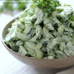 Cucumber Salad, Creamy