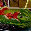 Whale-Shaped Watermelon Salad (Ingrid Hoffmann)