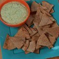 White Bean and Cilantro Dip with Toasted Pita Chips (Sunny Anderson)