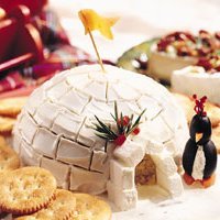 Igloo Spread With Cream Cheese Penguins