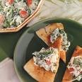 Hot Spinach Spread With Pita Chips