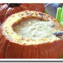 Rich Gruyere And Spice Fondue Served In A Roasted ...
