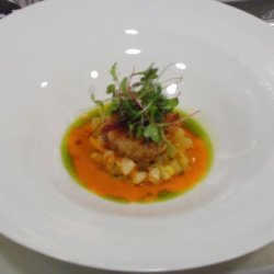 Pan Seared Diver Scallop With A Madras Curry And T...