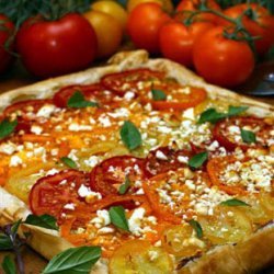Tomato Phyllo Pizza