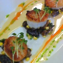 Pan Seared Diver Scallops With A Ponzu Beurre Blan...