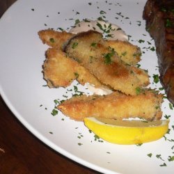 Breaded King Trumpet Mushrooms With Lemon And Pars...