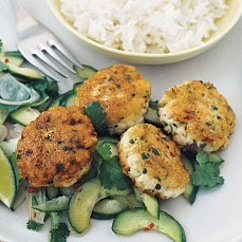 Thai Fish Cakes With Pickled Cucumber