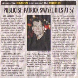 Patrick Swayze Dies At 57