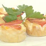 Bacon And Egg Filo Pies