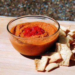 Roasted Red Pepper and Roasted Garlic Hummus