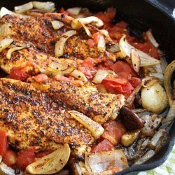 Chicken, Onions and Tomatoes