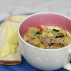 Cabbage and Potato Soup with Sausage