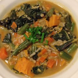 Curry Brown Rice Soup