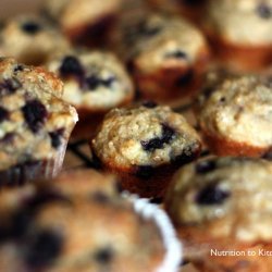 Healthy Blueberry and Banana Muffins