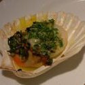 Tasmanian Scallops With Verjuice And Basil Butter