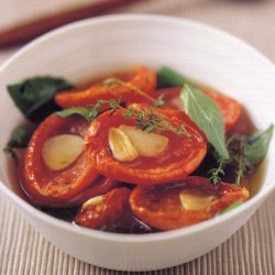 Slow Roast Tomatoes With Garlicbasil And Thyme