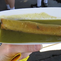 Taquitos With Green Taquito Sauce