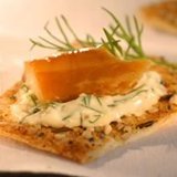 Smoked Trout Crackers With Lemon-dill Mayo