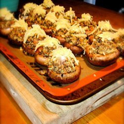 Roasted Stuffed Mushroom Caps