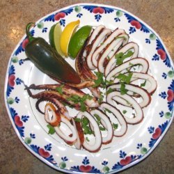 Grilled Squid Mexican Style
